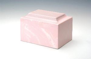 pink cultured marble cremation urn